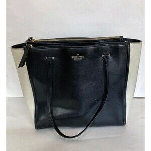 Kate Spade New York Bag White Black Patterson Drive Leather Satchel